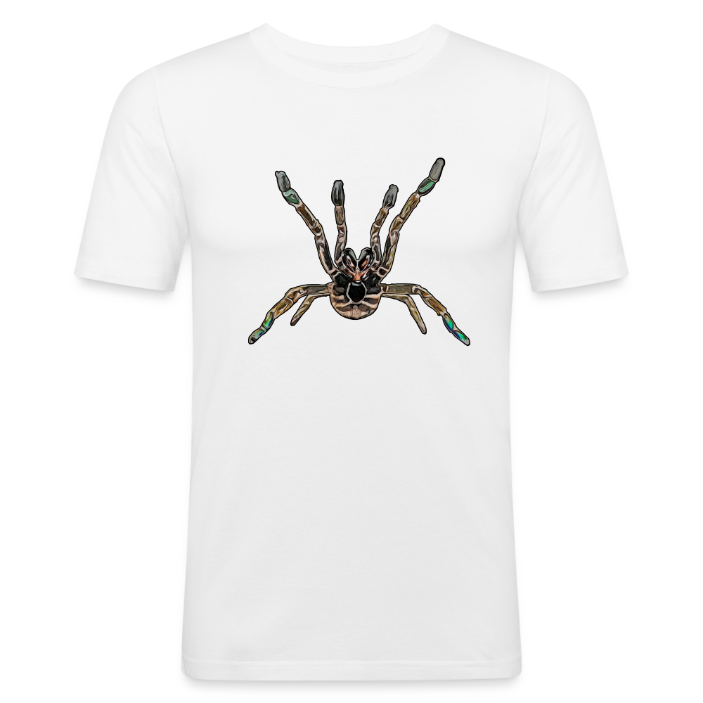 Männer Slim Fit T-Shirt Pterinochilus murinus tcf - weiß