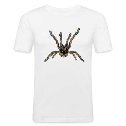 Männer Slim Fit T-Shirt Pterinochilus murinus tcf - weiß