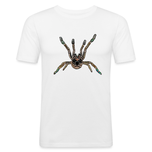Männer Slim Fit T-Shirt Pterinochilus murinus tcf - weiß