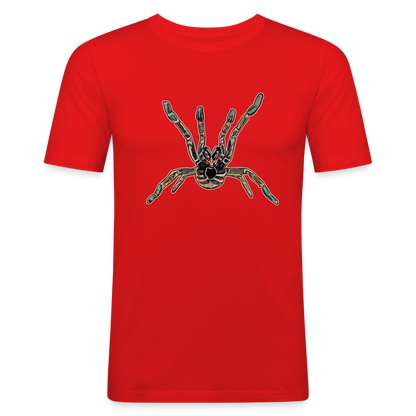 Männer Slim Fit T-Shirt Pterinochilus murinus tcf - Rot