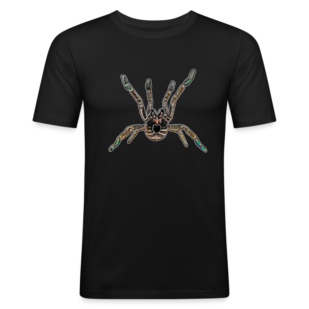 Männer Slim Fit T-Shirt Pterinochilus murinus tcf - Schwarz