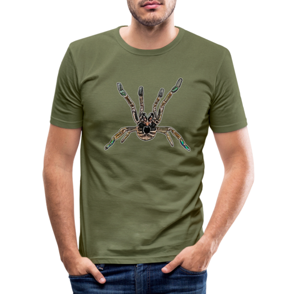 Männer Slim Fit T-Shirt Pterinochilus murinus tcf - khaki Grün