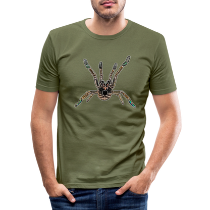 Männer Slim Fit T-Shirt Pterinochilus murinus tcf - khaki Grün