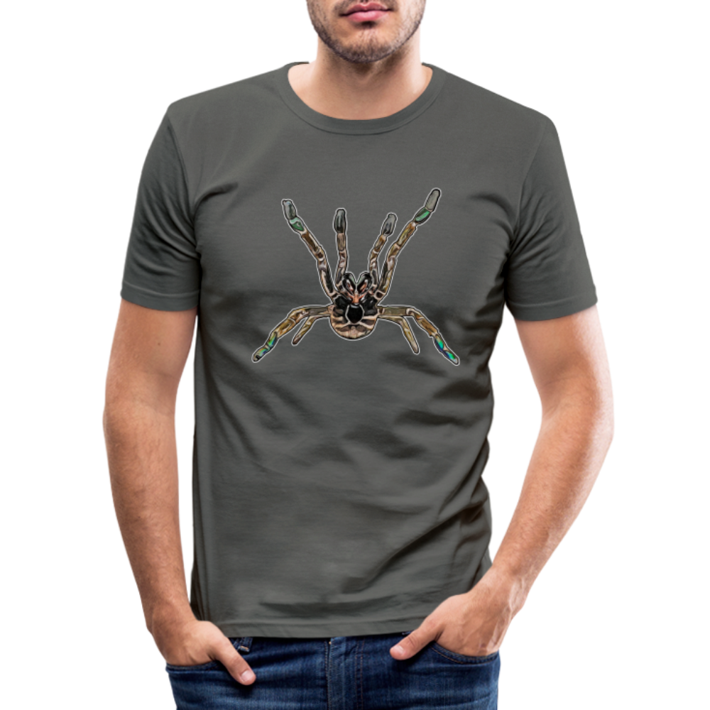 Männer Slim Fit T-Shirt Pterinochilus murinus tcf - Graphite