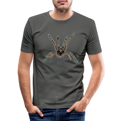 Männer Slim Fit T-Shirt Pterinochilus murinus tcf - Graphite
