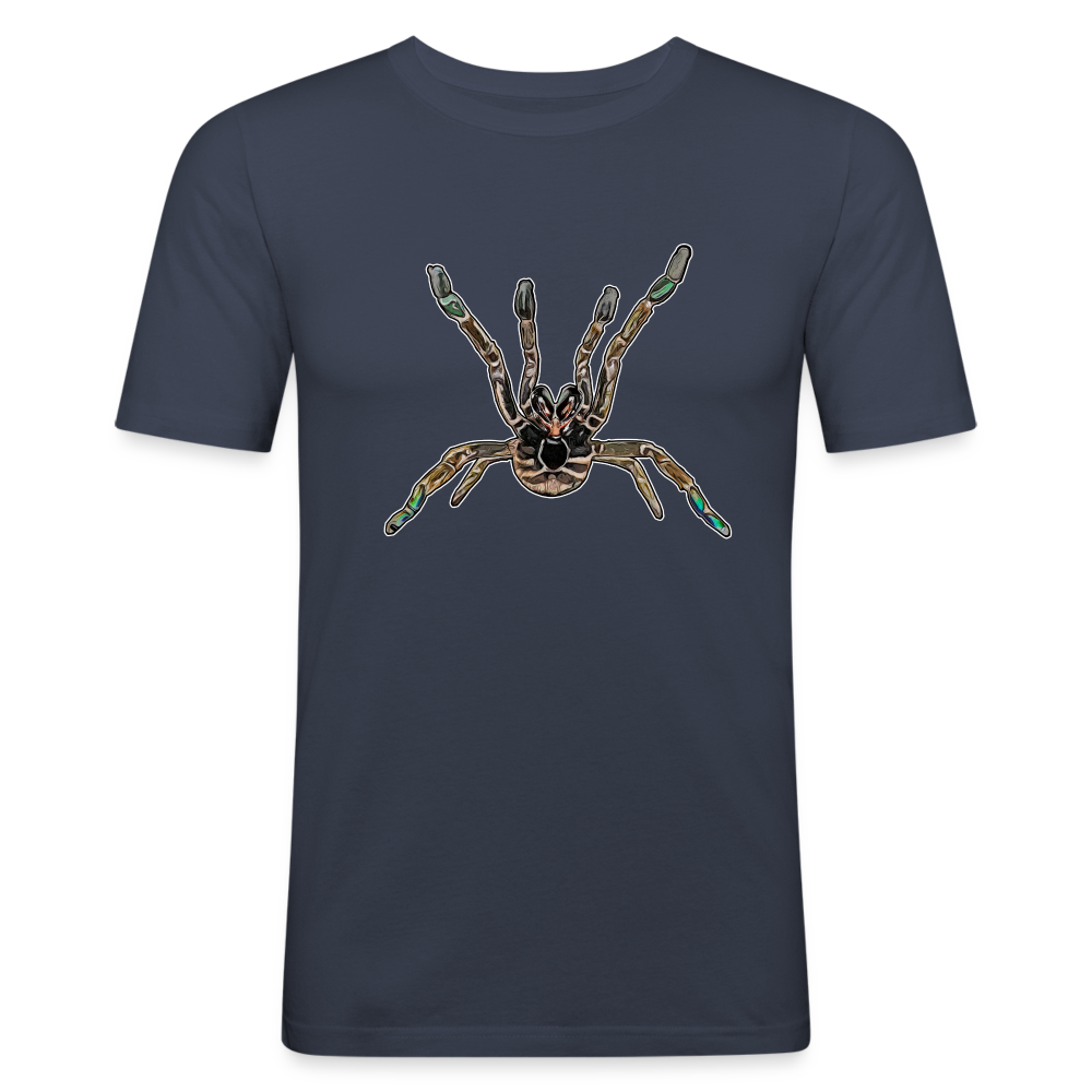Männer Slim Fit T-Shirt Pterinochilus murinus tcf - Navy