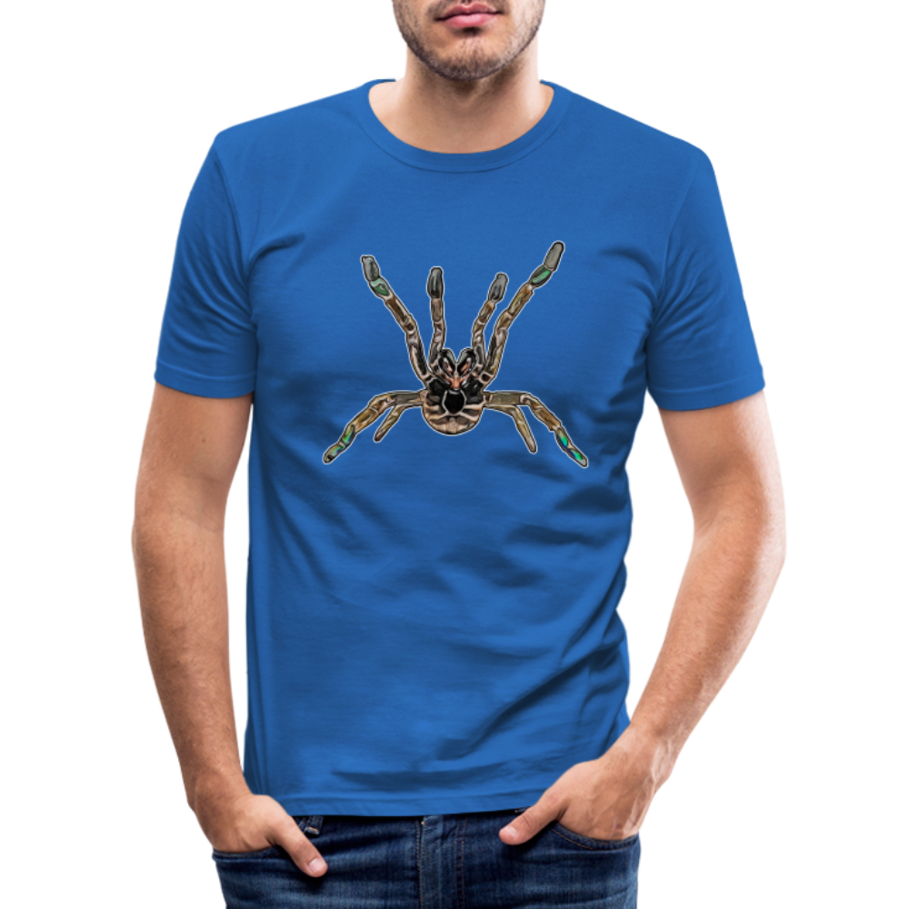 Männer Slim Fit T-Shirt Pterinochilus murinus tcf - Königsblau