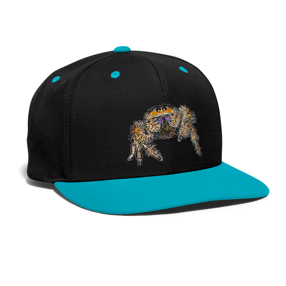 Cappy Kontrast Snapback Phidippus regius Everglades female - Schwarz/Türkis