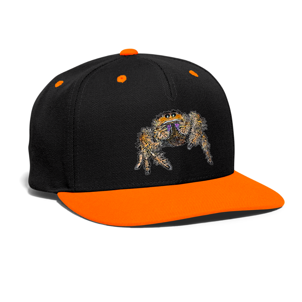Cappy Kontrast Snapback Phidippus regius Everglades female - Schwarz/Neonorange