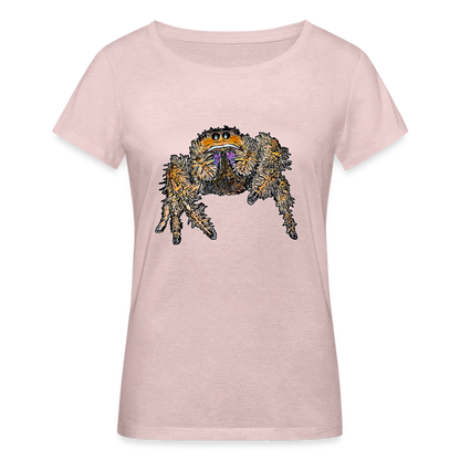 Frauen Stanley & Stella Bio-T-Shirt Phidippus regius Everglades female - Rosa-Creme meliert
