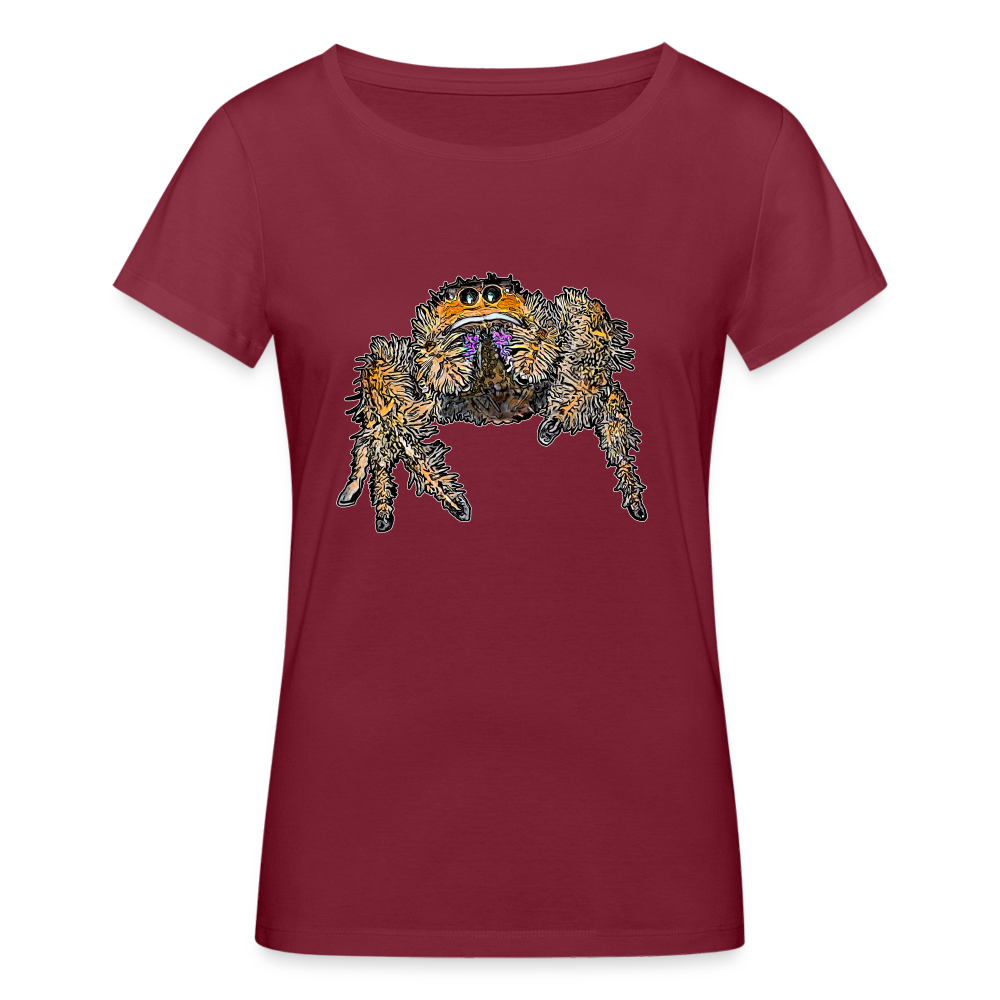 Frauen Stanley & Stella Bio-T-Shirt Phidippus regius Everglades female - Burgunderrot