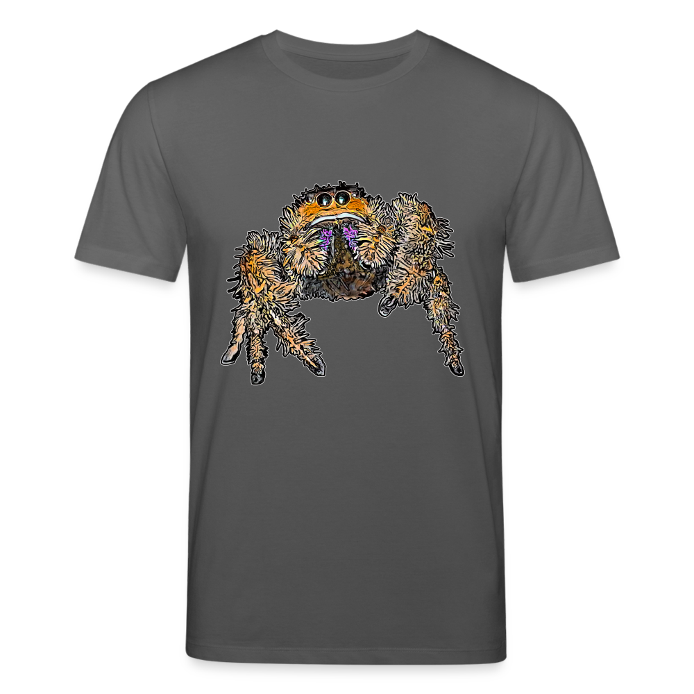 Männer Stanley & Stella Bio-T-Shirt Phidippus regius Everglades female - Anthrazit