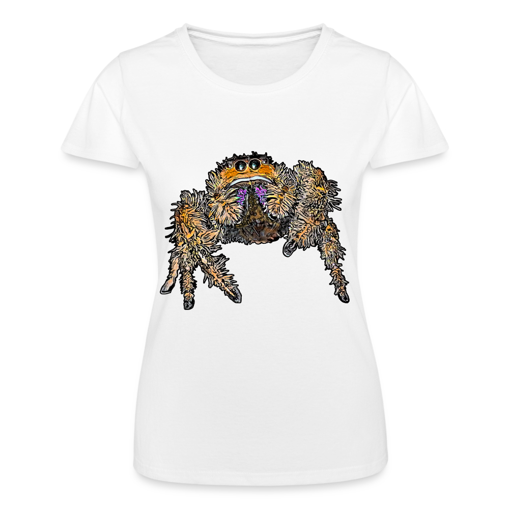 Frauen Fruit of the Loom T-Shirt Phidippus regius Everglades female - weiß