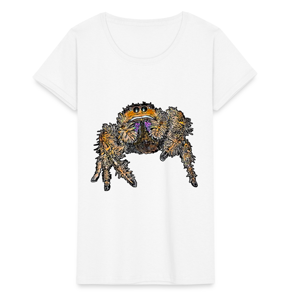 Frauen Fruit of the Loom T-Shirt Phidippus regius Everglades female - weiß