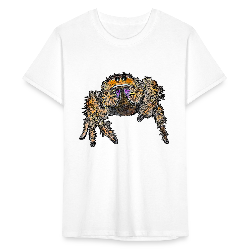 Männer Fruit of the Loom T-Shirt Phidippus regius Everglades female - weiß