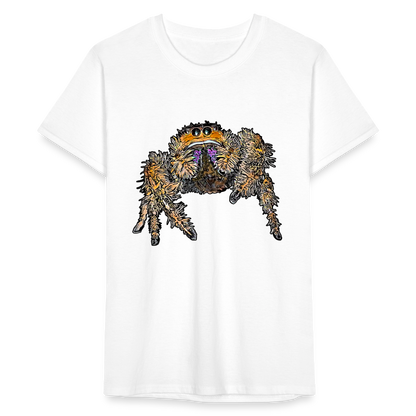 Männer Fruit of the Loom T-Shirt Phidippus regius Everglades female - weiß