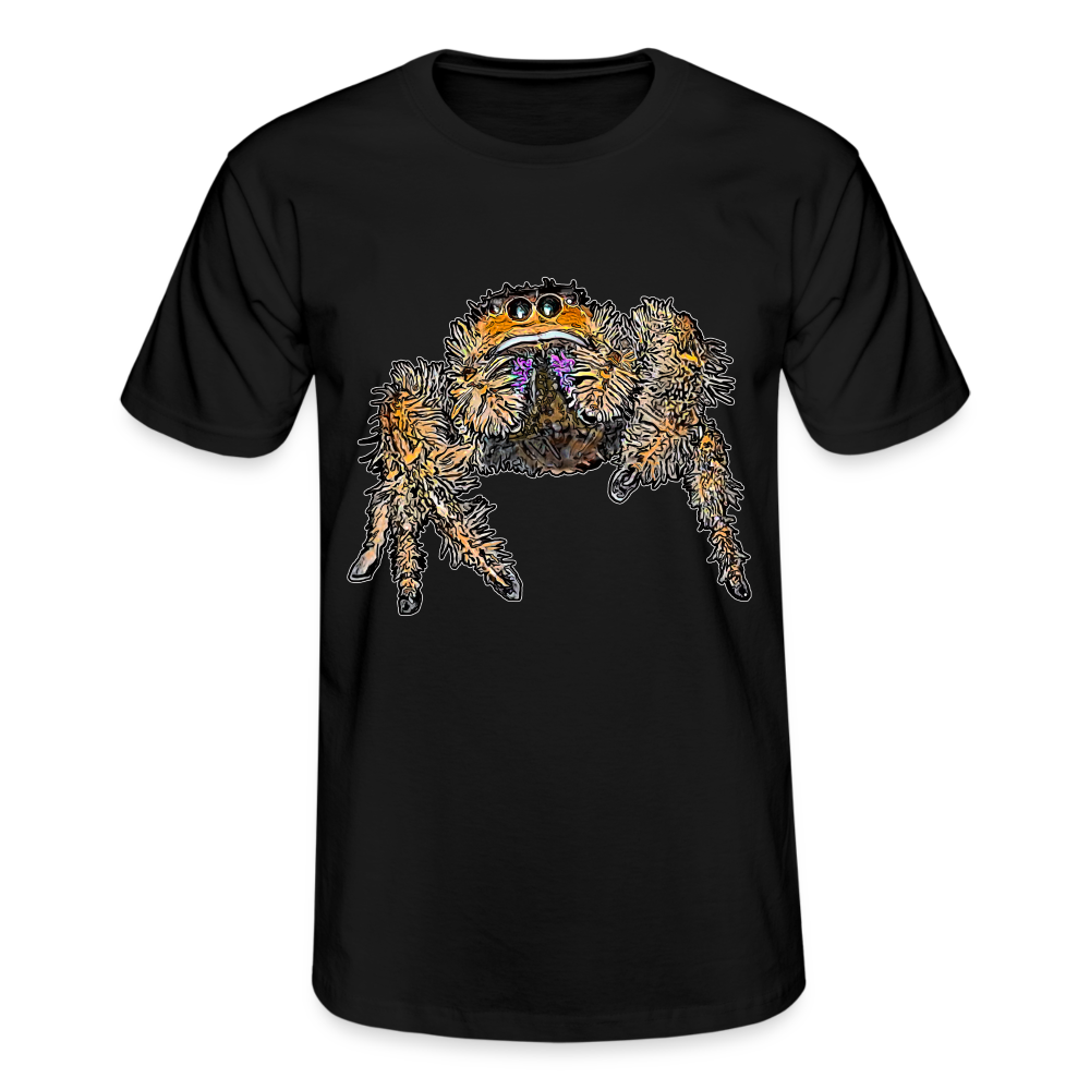 Männer Fruit of the Loom T-Shirt Phidippus regius Everglades female - Schwarz