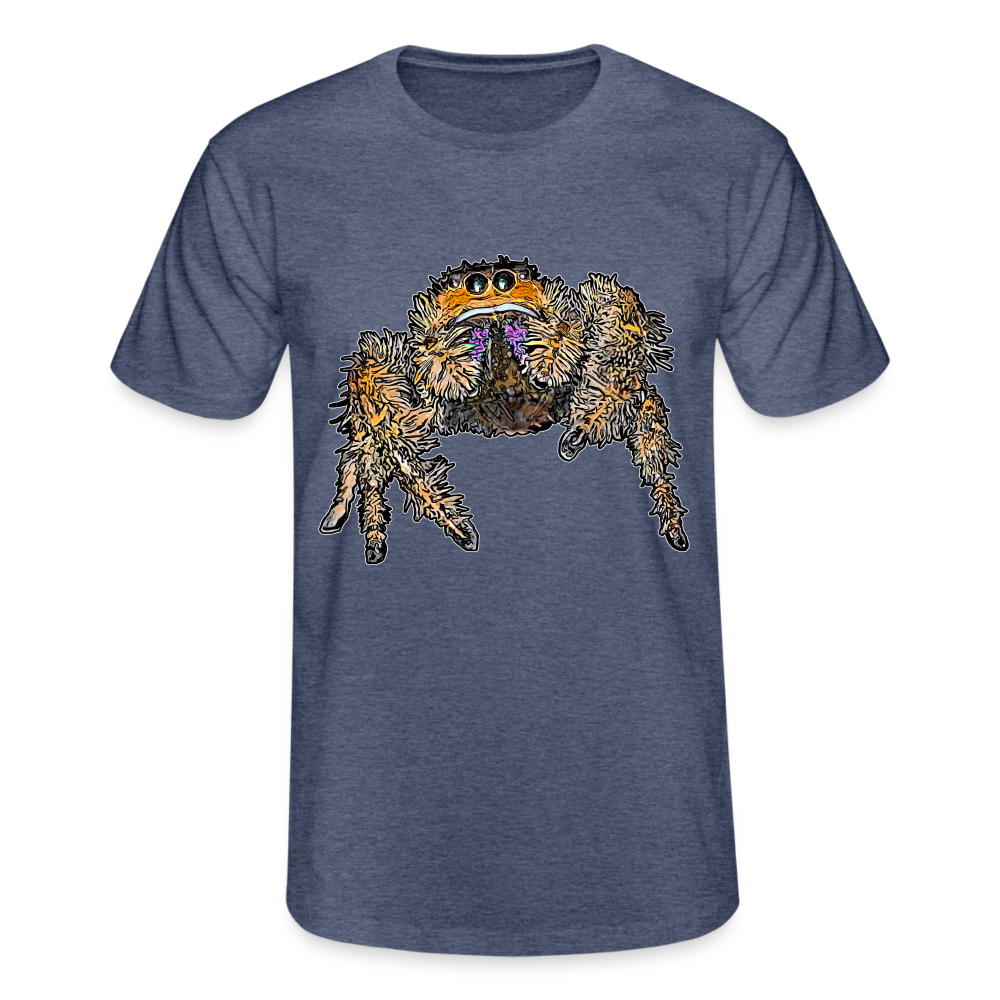 Männer Fruit of the Loom T-Shirt Phidippus regius Everglades female - Navy meliert
