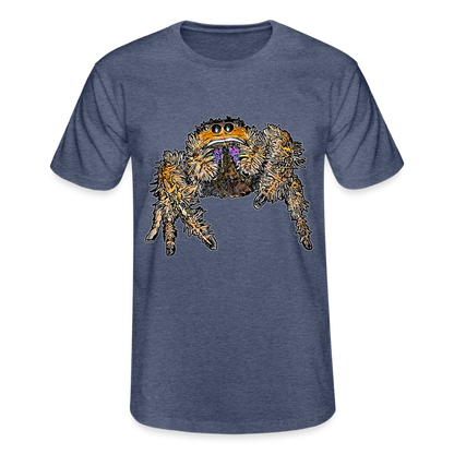 Männer Fruit of the Loom T-Shirt Phidippus regius Everglades female - Navy meliert