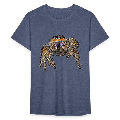 Männer Fruit of the Loom T-Shirt Phidippus regius Everglades female - Navy meliert