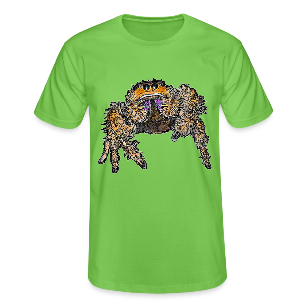 Männer Fruit of the Loom T-Shirt Phidippus regius Everglades female - Hellgrün