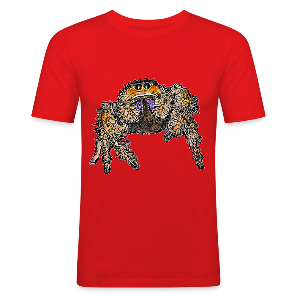 Männer Slim Fit T-Shirt Phidippus regius Everglades female - Rot