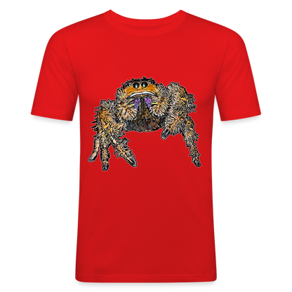 Männer Slim Fit T-Shirt Phidippus regius Everglades female - Rot