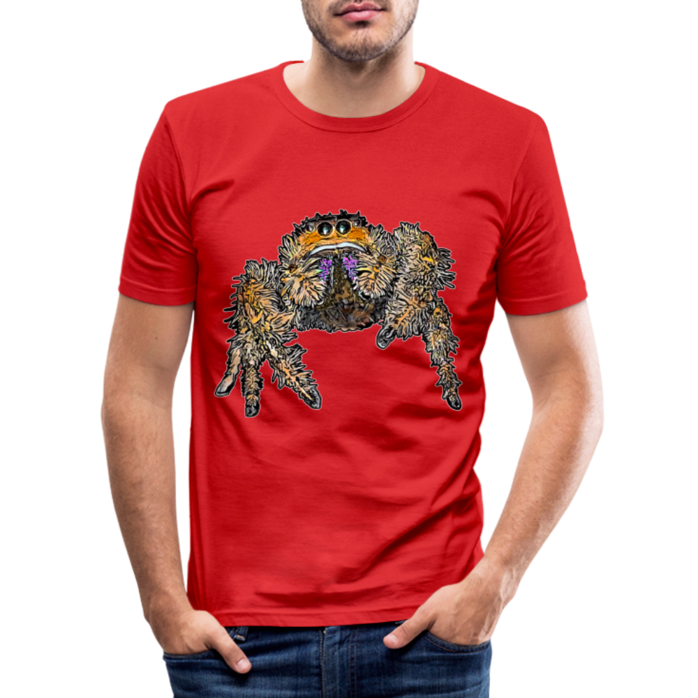 Männer Slim Fit T-Shirt Phidippus regius Everglades female - Rot