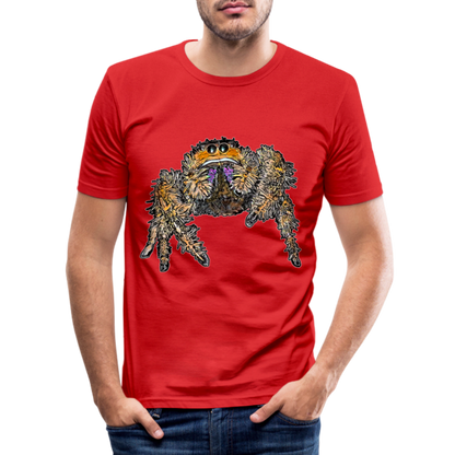 Männer Slim Fit T-Shirt Phidippus regius Everglades female - Rot
