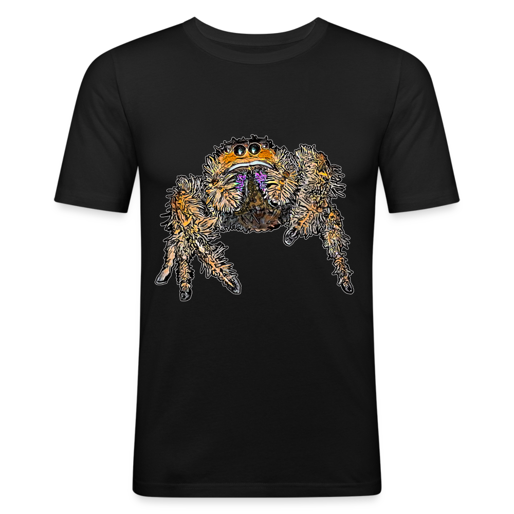 Männer Slim Fit T-Shirt Phidippus regius Everglades female - Schwarz