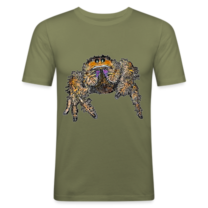 Männer Slim Fit T-Shirt Phidippus regius Everglades female - khaki Grün