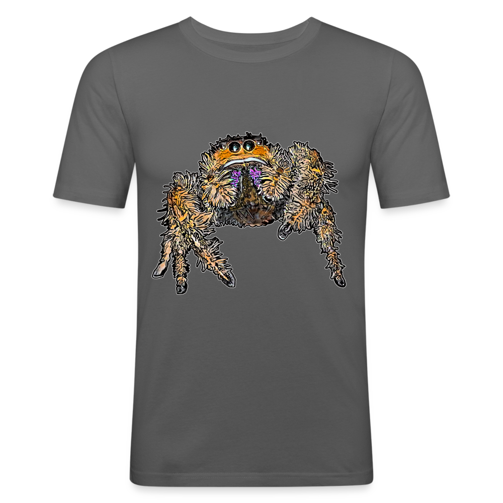 Männer Slim Fit T-Shirt Phidippus regius Everglades female - Graphite