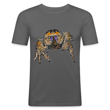 Männer Slim Fit T-Shirt Phidippus regius Everglades female - Graphite