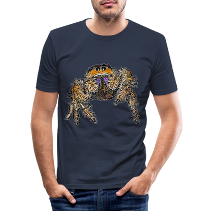 Männer Slim Fit T-Shirt Phidippus regius Everglades female - Navy