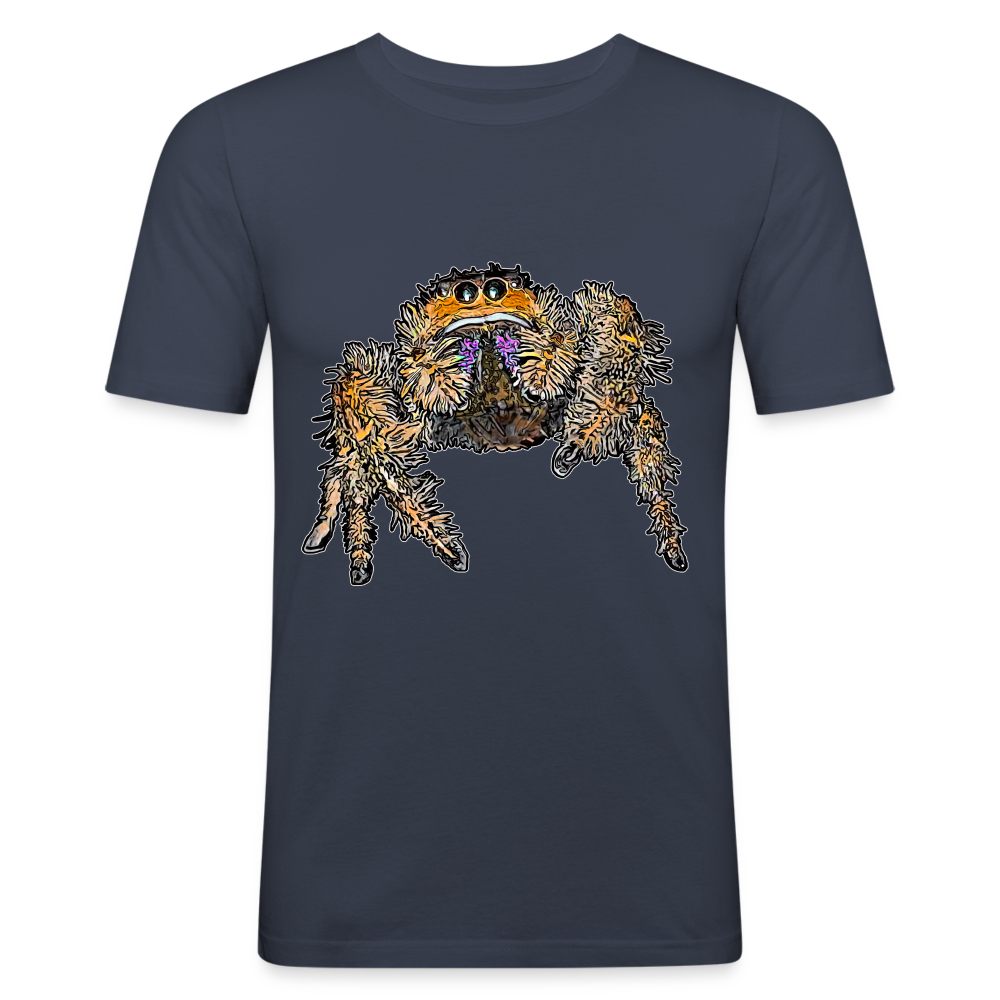 Männer Slim Fit T-Shirt Phidippus regius Everglades female - Navy