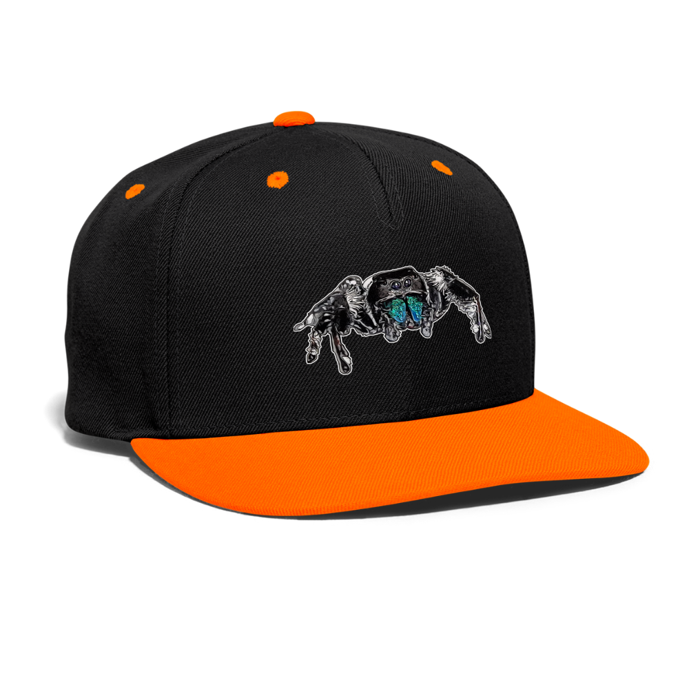 Cappy Kontrast Snapback Phidippus regius Everglades male - Schwarz/Neonorange