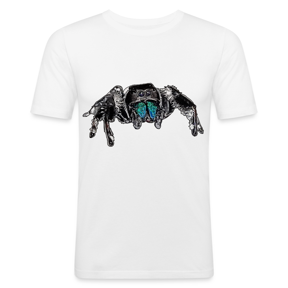 Männer Slim Fit T-Shirt Phidippus regius Everglades male - weiß