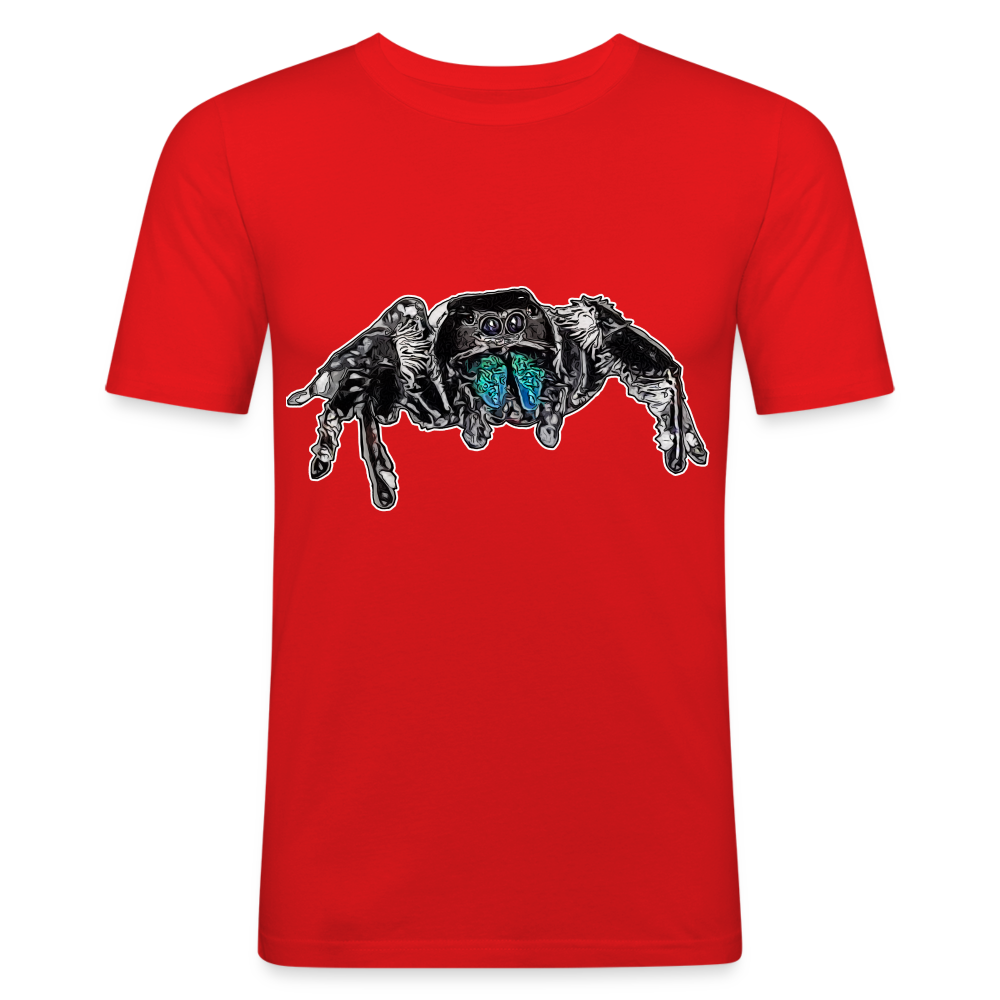 Männer Slim Fit T-Shirt Phidippus regius Everglades male - Rot