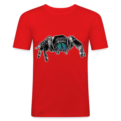 Männer Slim Fit T-Shirt Phidippus regius Everglades male - Rot