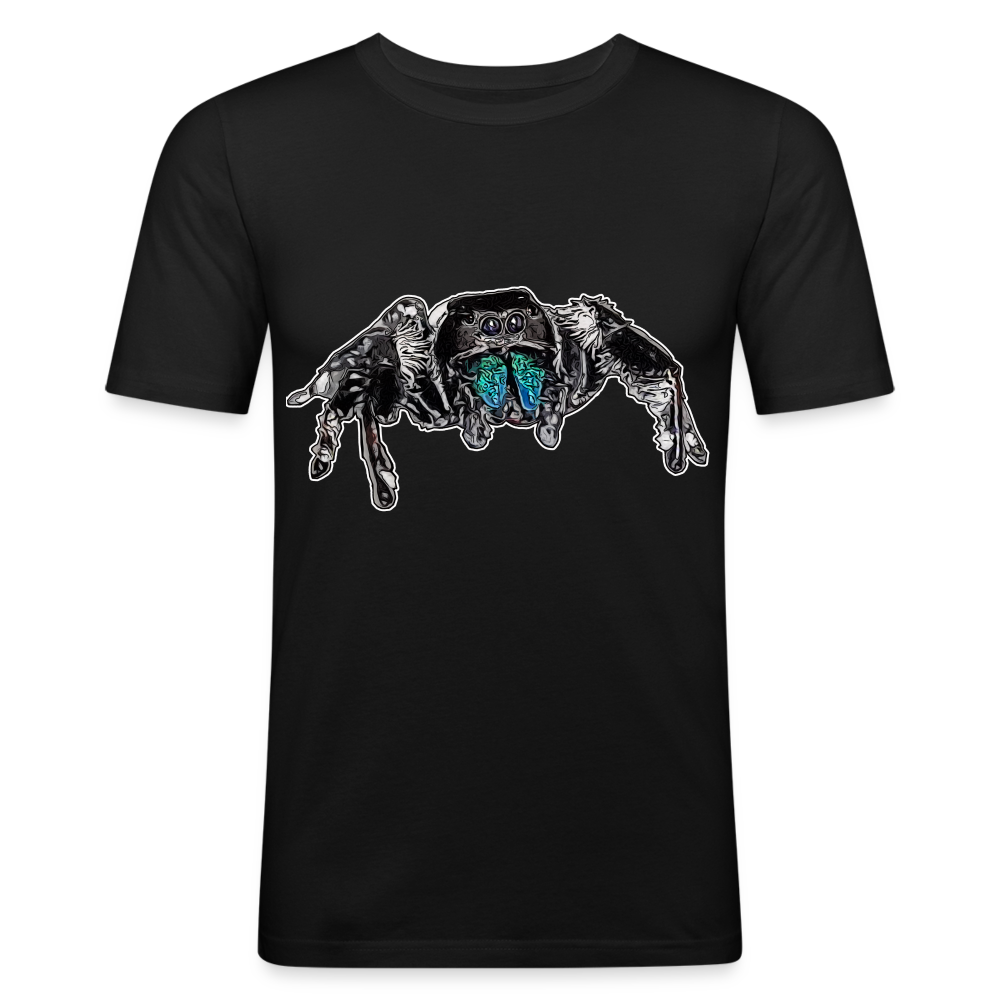 Männer Slim Fit T-Shirt Phidippus regius Everglades male - Schwarz