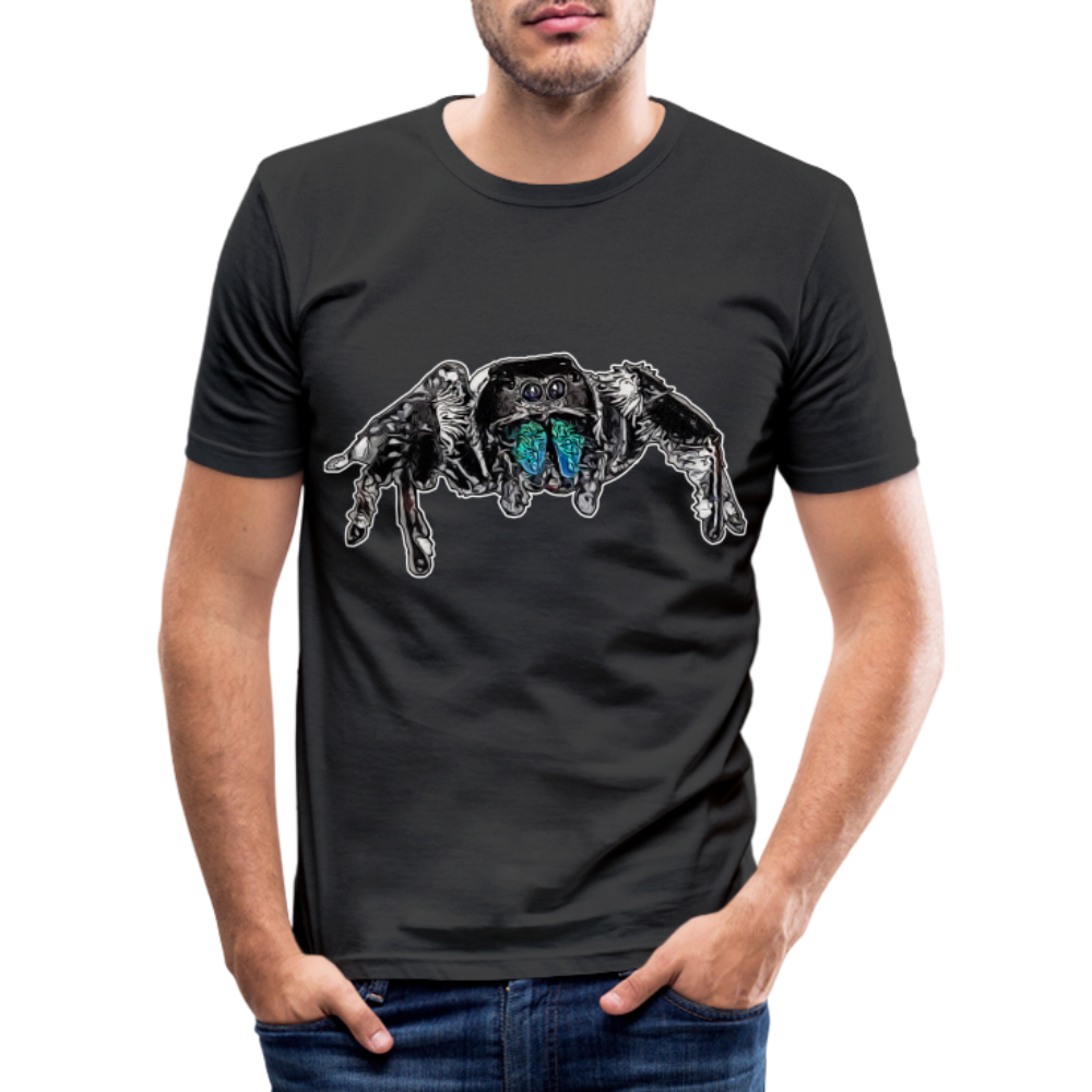 Männer Slim Fit T-Shirt Phidippus regius Everglades male - Schwarz