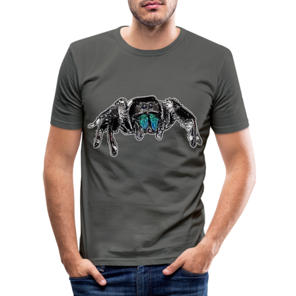 Männer Slim Fit T-Shirt Phidippus regius Everglades male - Graphite