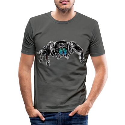 Männer Slim Fit T-Shirt Phidippus regius Everglades male - Graphite