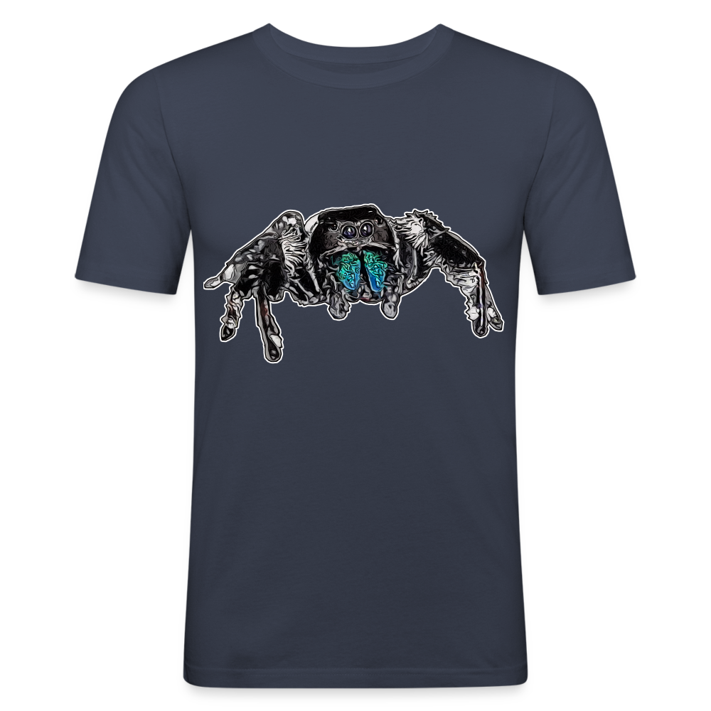 Männer Slim Fit T-Shirt Phidippus regius Everglades male - Navy
