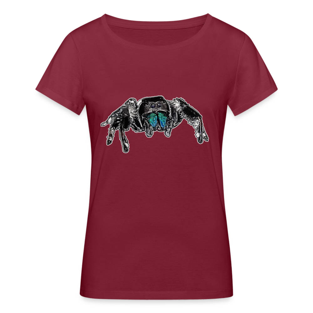 Frauen Stanley & Stella Bio-T-Shirt Phidippus regius Everglades male - Burgunderrot