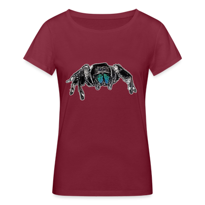 Frauen Stanley & Stella Bio-T-Shirt Phidippus regius Everglades male - Burgunderrot