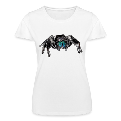 Frauen Fruit of the Loom T-Shirt Phidippus regius Everglades male - weiß