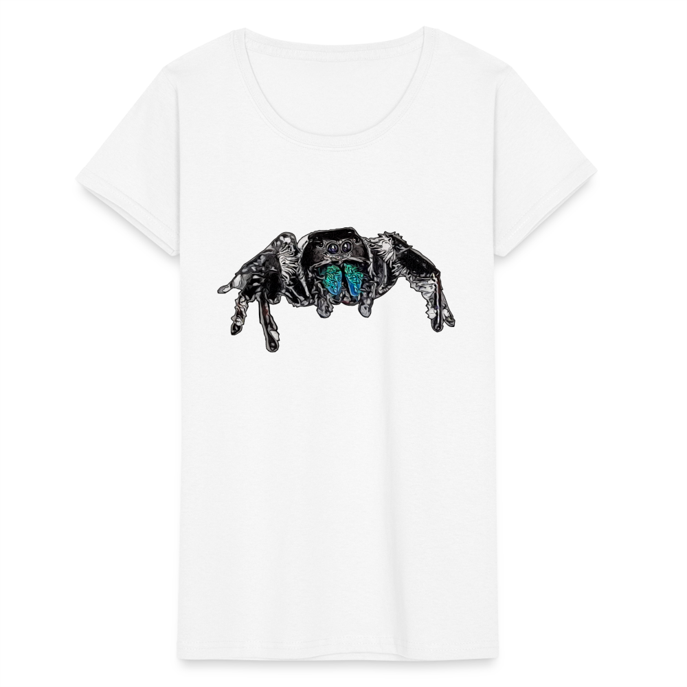 Frauen Fruit of the Loom T-Shirt Phidippus regius Everglades male - weiß