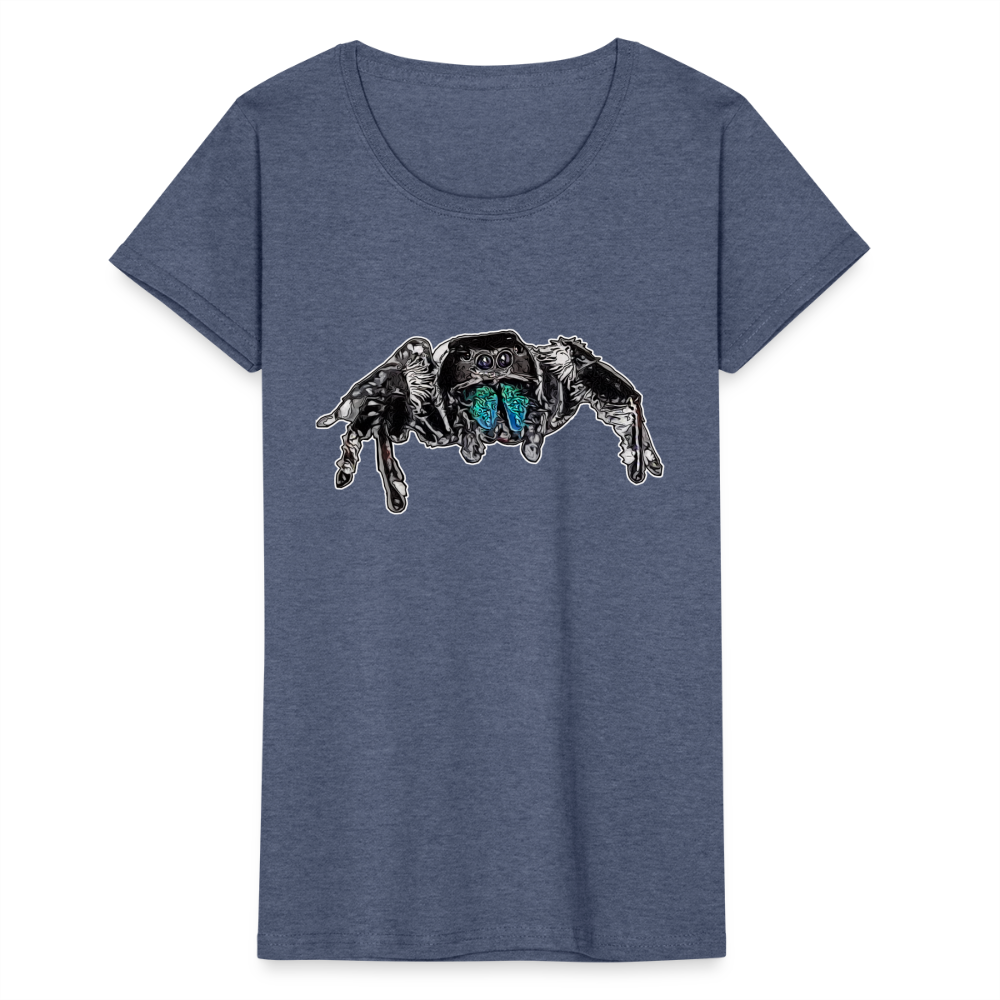 Frauen Fruit of the Loom T-Shirt Phidippus regius Everglades male - Navy meliert