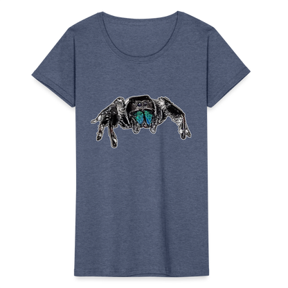 Frauen Fruit of the Loom T-Shirt Phidippus regius Everglades male - Navy meliert